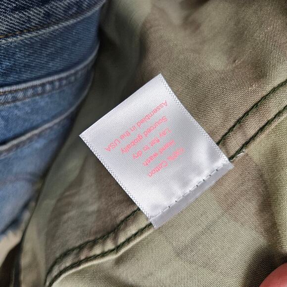 NEW Tricia Fix Upcycled Camo Shirt XS Embroidered Boho Army Teal OOAK NWT - Picture 15 of 15